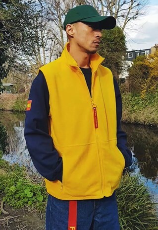 FLEECE GILET YELLOW