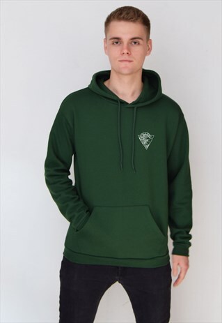SALE - GREEN WAVES (WHITE) HOODIE