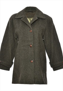 Beyond Retro Vintage Dark Green Marks & Spencer Classic Coat