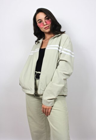 90'S RETRO BEIGE TRACK JACKET