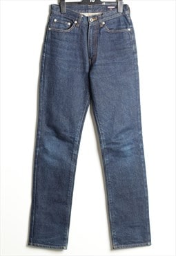 Vintage Uniqlo Jeans Denim High Rise Trousers Navy