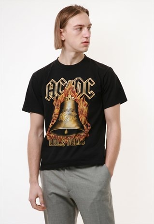 AC/DC ROCK TEE SHIRT OLDSCHOOL GRAPHIC PRINT T-SHIRT 18340