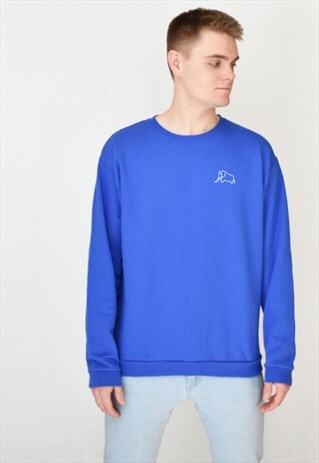 BLUE ELEPHANT (WHITE) SWEATSHIRT
