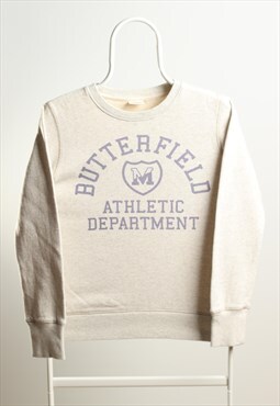 Vintage Champion Butterfield Crewneck Sweatshirt Grey