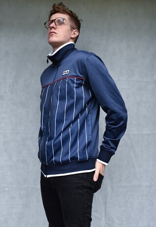 VINTAGE LIMITED EDITION SATIN STRIPE TRACK TOP SIZE M