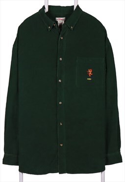 Vintage 90's Disney Shirt Tiger Corduroy Long Sleeve Button