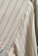 OVERSIZED STRIPED COTTON SHIRT, SLEEP SHIRT, PAJAMA SHIRT