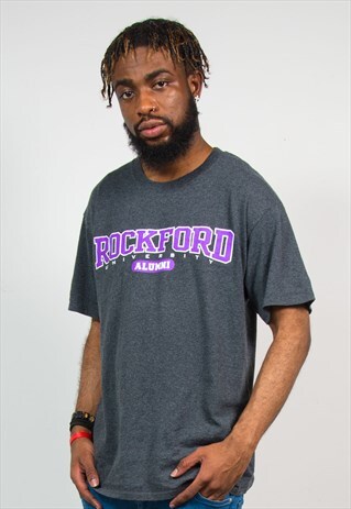 90'S CHAMPION ROCKFORD UNIVERSITY T-SHIRT