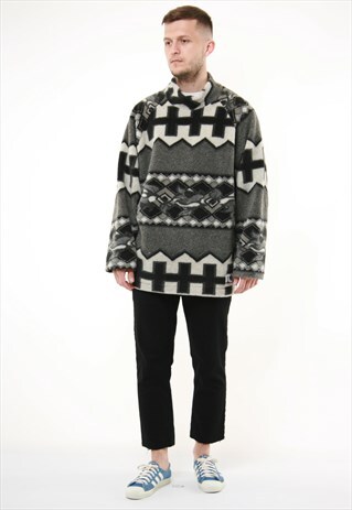 90S VINTAGE ACTION FACTORY WEAR FLEECE JUMPER 14114