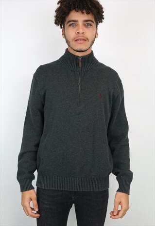 VINTAGE 90'S POLO RALPH LAUREN 1/4 ZIP SWEATSHIRT