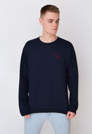 NAVY OH YES I CAN (RED) SWEATSHIRT