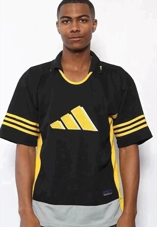 VINTAGE ADIDAS EQUIPMENT LOGO SPORT T-SHIRT BLACK