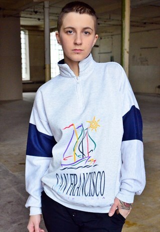 VINTAGE 80S PATTERN SWEATSHIRT