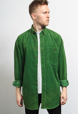 VINTAGE CORDUROY SHIRT GREEN