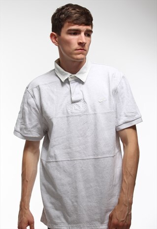 VINTAGE NIKE POLO SHIRT IN GREY