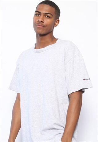 VINTAGE CHAMPION LOGO T-SHIRT GREY