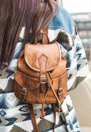 MINI SADDLE BAG (TAN BROWN)