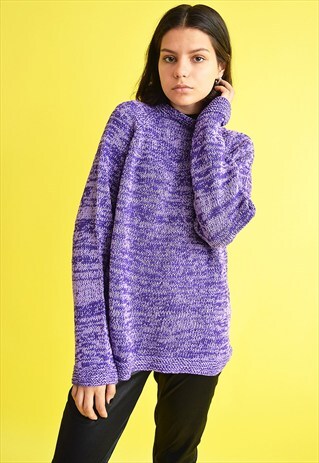 90'S RETRO OVERSIZED HANDKNITTED MOM'S JUMPER