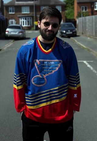 VINTAGE STARTER ST LOUIS BLUES NHL HOCKEY JERSEY