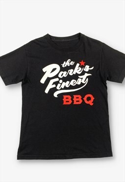Vintage The Park's Finest BBQ Graphic T-Shirt Black BV20143