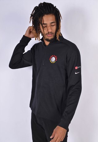 VINTAGE NIKE 1/4 ZIP SWEATSHIRT BLACK