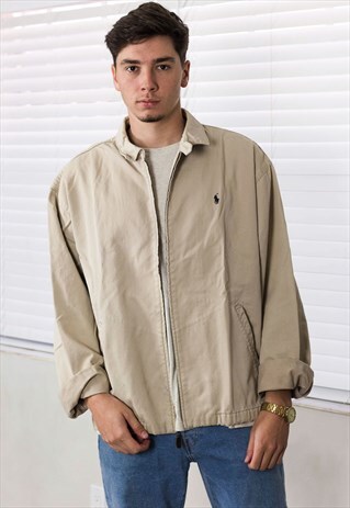 VINTAGE POLO RALPH LAUREN HARRINGTON JACKET LOGO XL 24.8