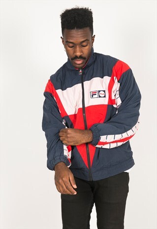 VINTAGE 80S USA FILA SHELL SPORT JACKET / R188