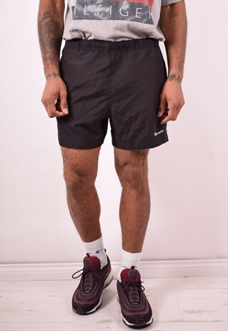 CHAMPION MENS VINTAGE SHORTS LARGE BLACK 90S