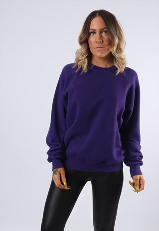 SWEATSHIRT JUMPER LEE OVERSIZED PLAIN UK 14 (EAER)