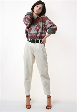 VINTAGE OLDSCHOOL BENETTON WO/PL PATTERNS RARE SHIRT 14685