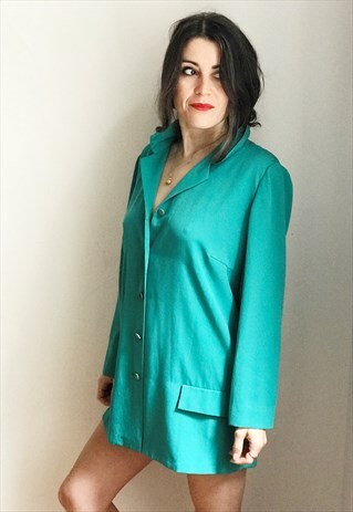 VINTAGE GREEN LIGHTWEIGHT BLAZER