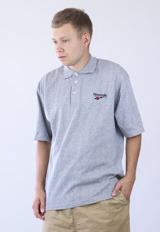 VINTAGE MENS REEBOK POLO SHIRT TOP