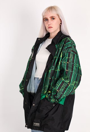 VINTAGE PATTERN WINDBREAKER JACKET NJ720