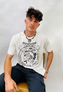 Vintage size S Diesel T Shirt in White