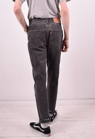 LEVI'S 901 MENS VINTAGE JEANS W33 L32 GREY 90S