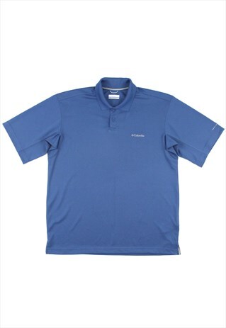 COLUMBIA SPORTSWEAR BLUE OUTDOOR POLO SHIRT