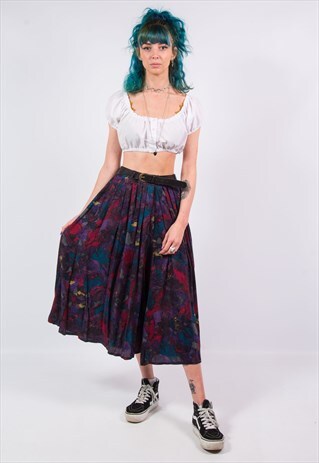 VINTAGE 90'S ABSTRACT FLOATY CULOTTES