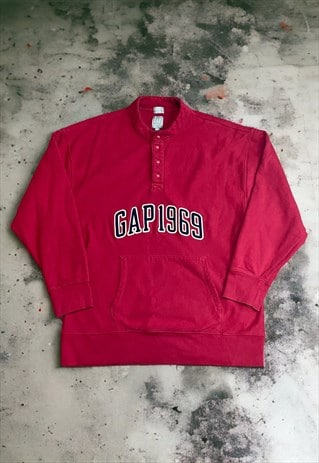 VINTAGE GAP EMBROIDERED SPELL OUT SWEATSHIRT 