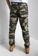 VINTAGE CAMOUFLAGE CARGO TROUSERS GREEN