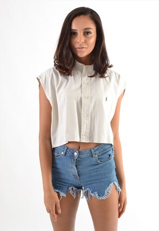 ralph lauren cropped shirt