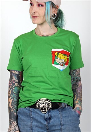 RUGRATS ANGELICA CARTOON 90S ORGANIC COTTON POCKET TSHIRT