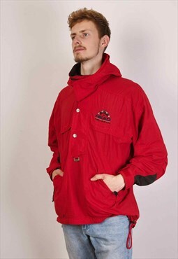 HEAD Vintage Anorak Hood Jacket Pullover Coat Windbreaker S