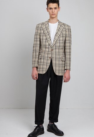 VINTAGE BEIGE BLAZER JACKET