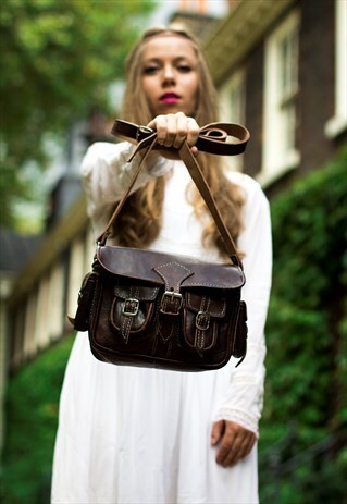 CLASSIC COCO LEATHER CAMERA SATCHEL (SMALL)