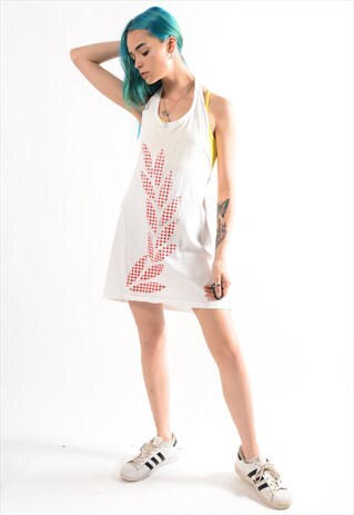 VINTAGE HALTER NECK SKATER DRESS
