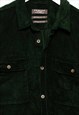 PRIMARK CORD SHIRT CLASSIC LOOK GREEN/CHECKERED