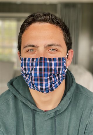 MINI-TARTAN FASHION FACE COVERING