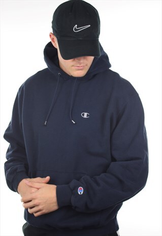 VINTAGE CHAMPION USA SMALL LOGO HOODIE SWEATSHIRT