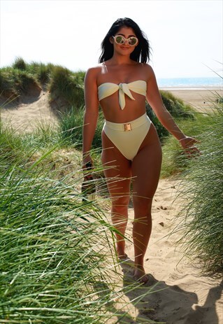 ROSE GOLD BUCKLE HIGH WAIST KNICKER