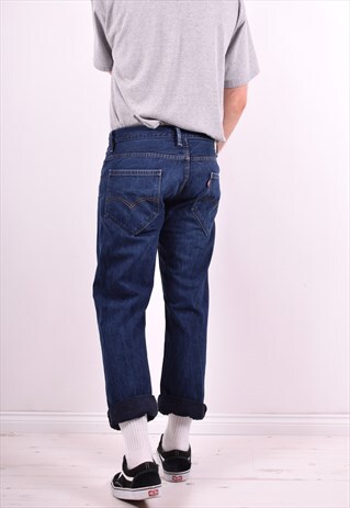 LEVI'S 504 MENS VINTAGE JEANS W34 L29 BLUE 90'S